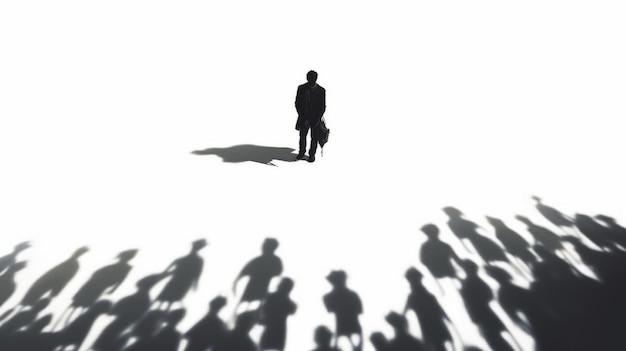 Minimalistic Crowd Photography With Shadows By Shinji Aramaki