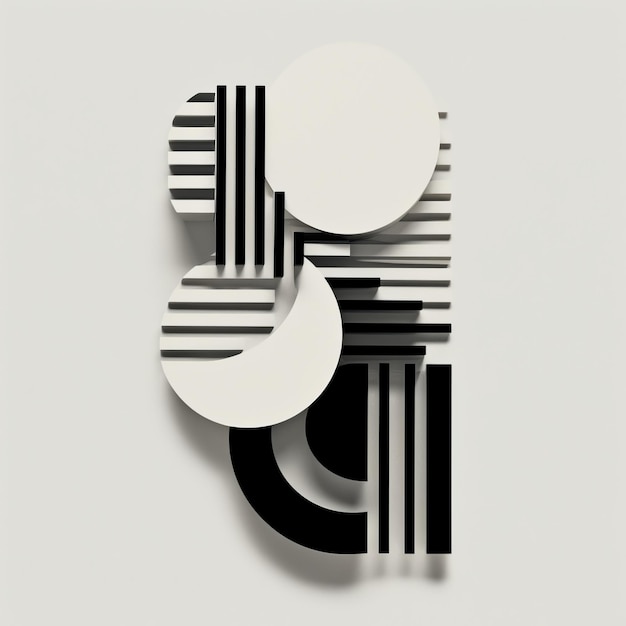 Minimalistic Geometric Shapes A Fusion Of Carl Kleiner39s Style And Experimental Typography