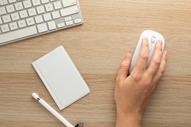 Minimalistic home workspace design