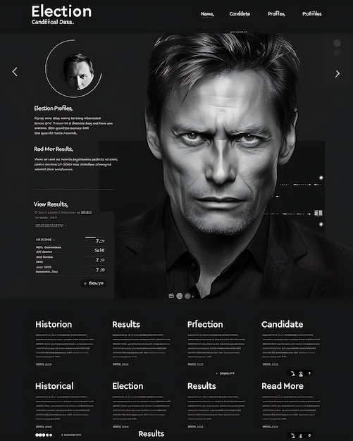 Photo minimalistic layout web with grid style effect clean website inspired political web layout idea