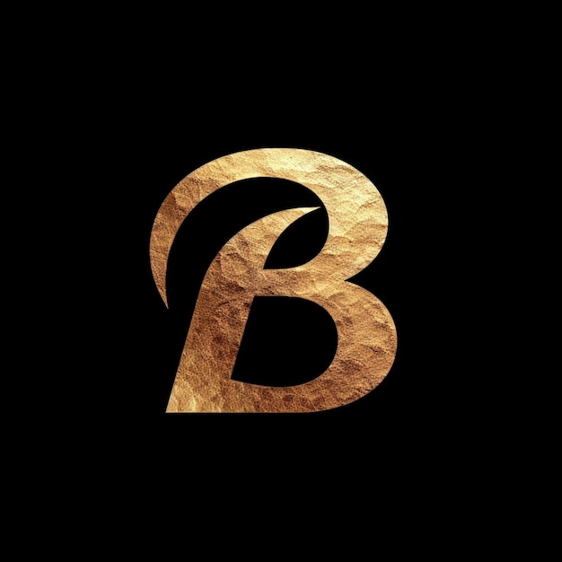 Photo minimalistic letter b logo brand