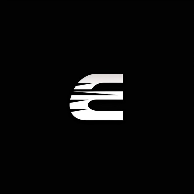 Photo minimalistic letter e logo brand