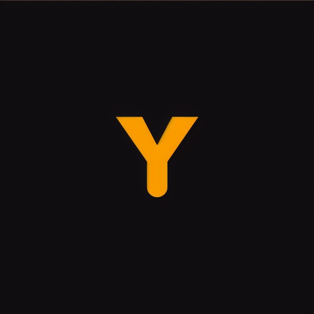 Photo minimalistic letter y logo brand