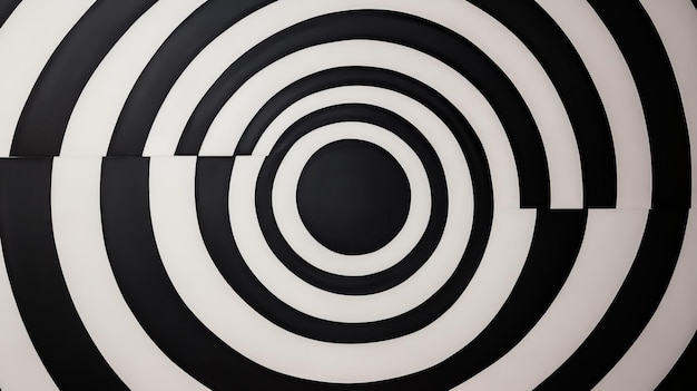 Photo minimalistic monochrome concentric circles artwork