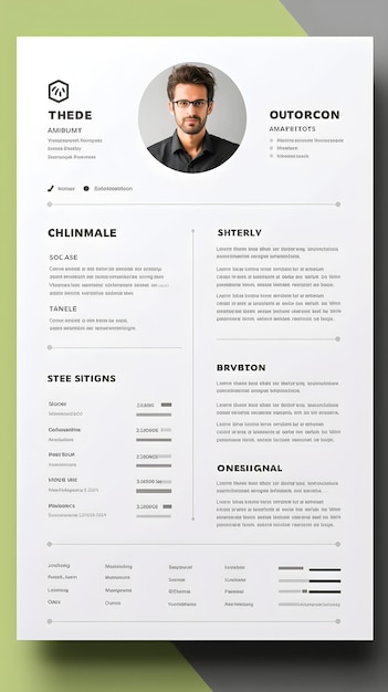 Minimalistic Organized and Professional CV Background Image A structured Layout for Resumes