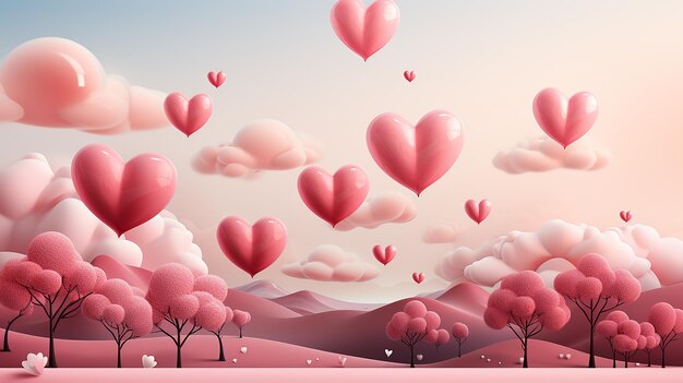 Minimalistic Valentines Day Background