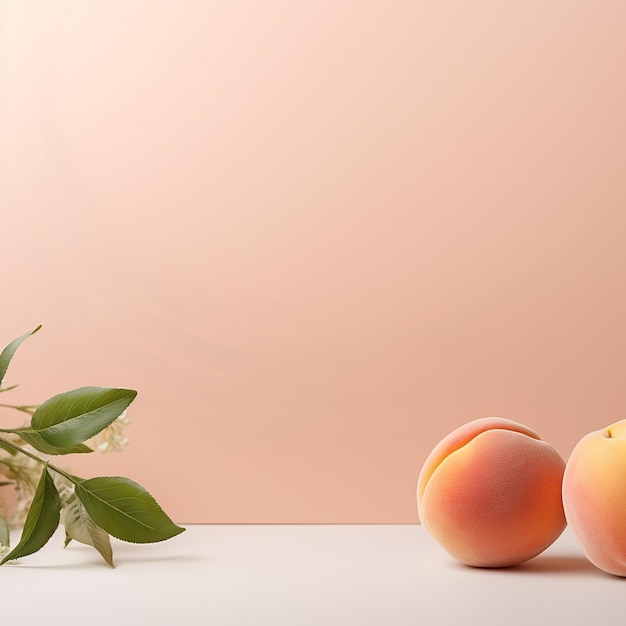 Photo minimalistic warm peach background