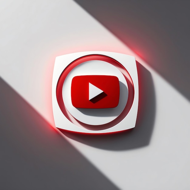 Photo minimalistic youtube logo design