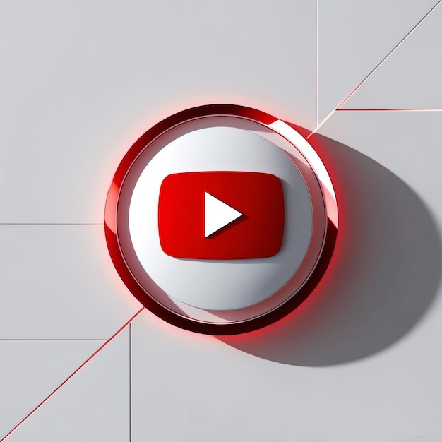 Photo minimalistic youtube logo design