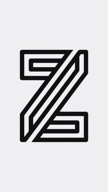 Minimalistic Z logo icon sign linear design