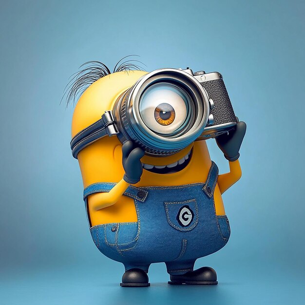 Photo minion como fotografo