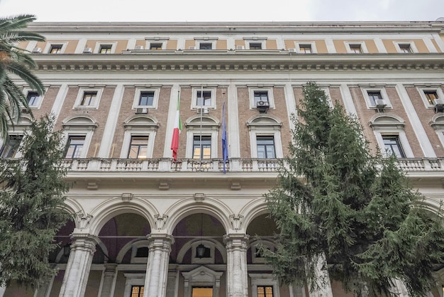 ministry of infrasttructure and transportation building rome view