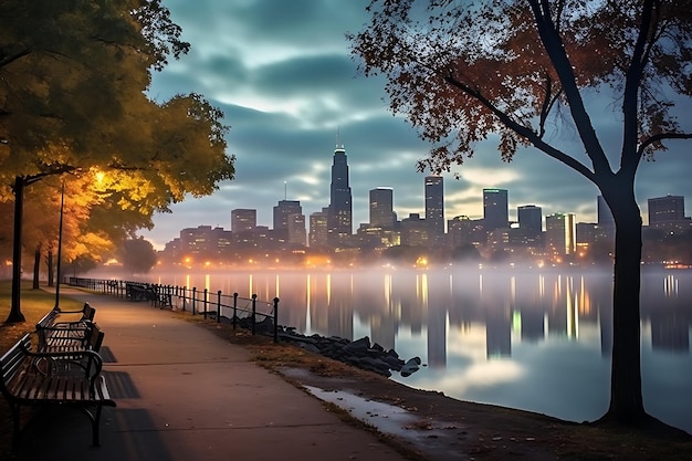 Minneapolis lakeside tranquility photography