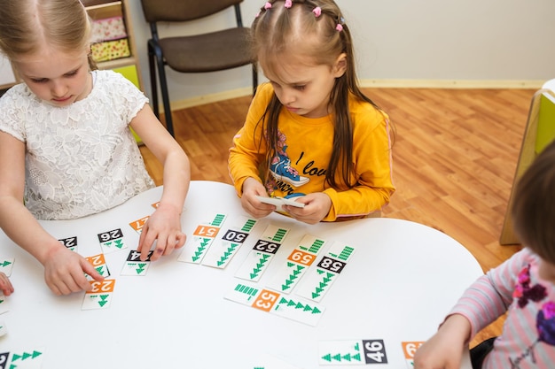 MINSK BELARUS JANUARY 2020 pupils in class of children's development