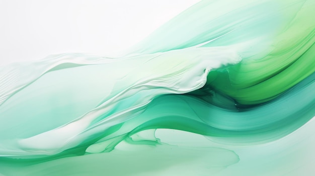 Mint Green Abstract Watercolor Art Fluid And Ethereal Illustrations