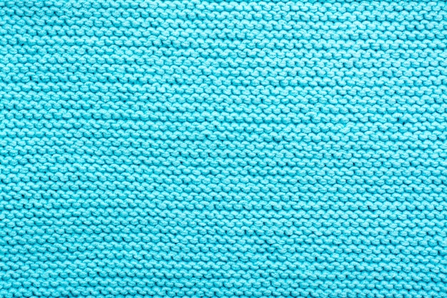 Mint knitted fabric texture background