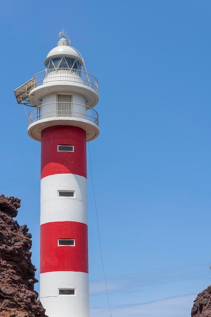 Mirador Punta de teno lighthouse on the Western Cape of Tenerife Canary Islands Spain