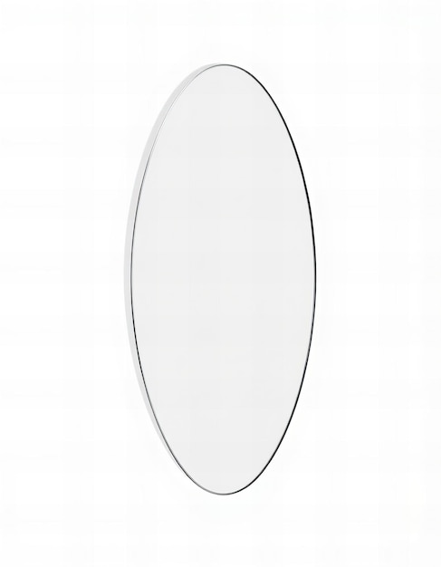 a mirror that is on a white background