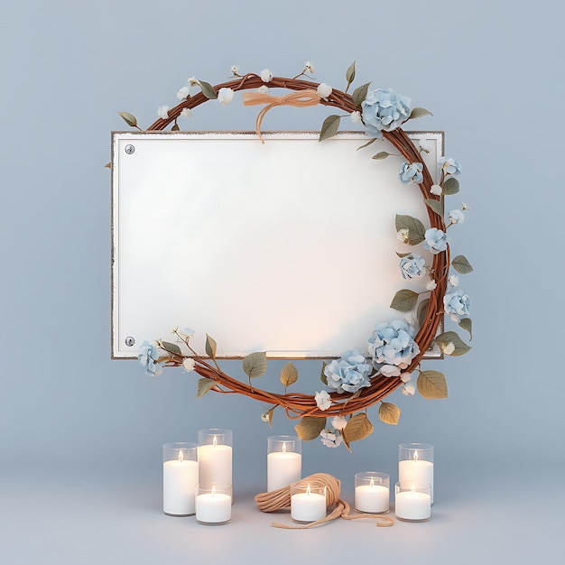 a mirror with a white frame that says quot the word quot on it