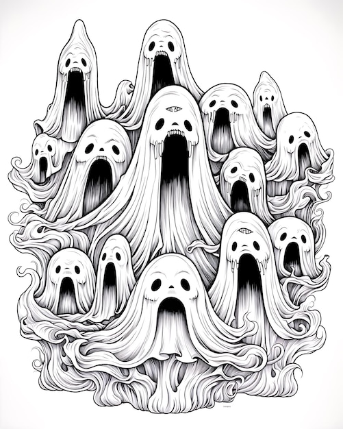 Mischievous Ghosts Playing Pranks