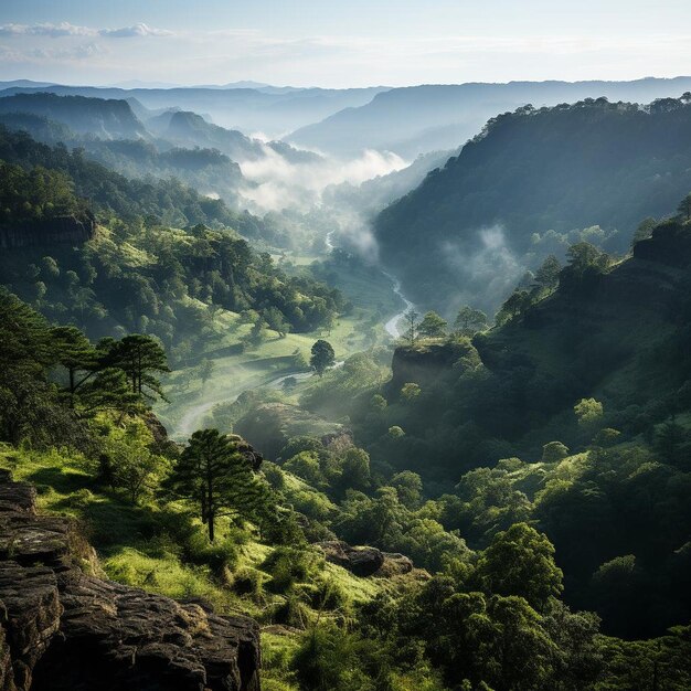 MistCloaked Mountain Mornings Mountain Landscape Photo