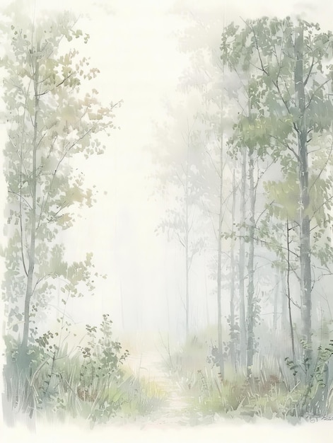 Misty Forest Path