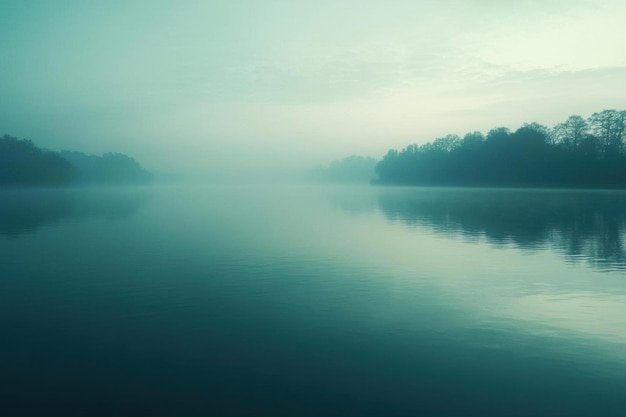 Misty Lake Serenity