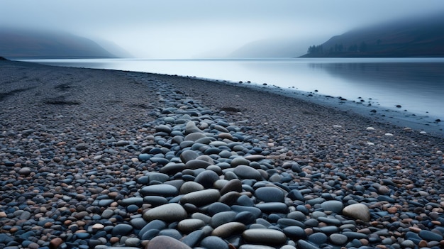 Misty Morning at Beach