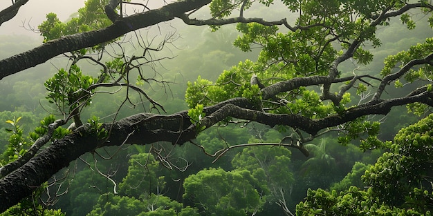 Misty Morning Forest