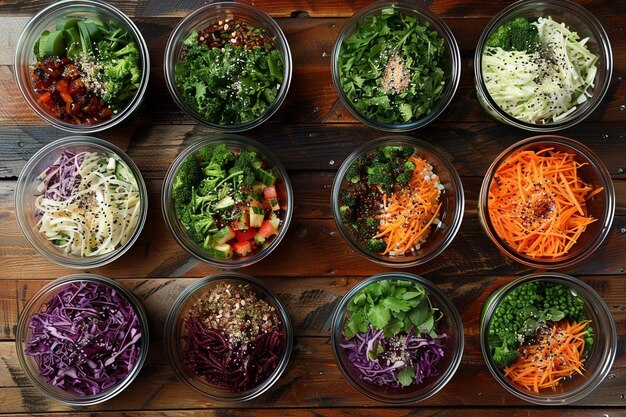 Photo mix salads