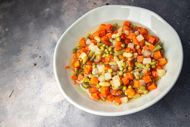 mix vegetable bean, peas, green bean, carrot, celery vegetables fresh dish healthy meal food snack