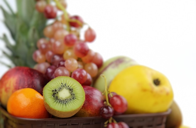 Mix of Vegetarian Organic Food Colorful Fresh Fruits