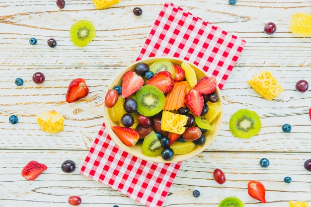 Mixed and assorted fruits