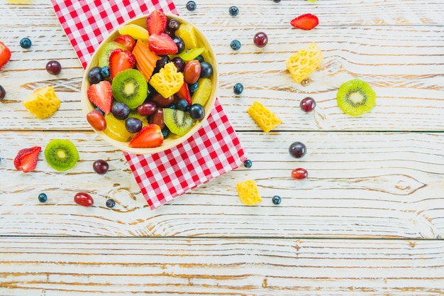 Mixed and assorted fruits