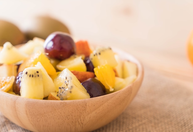 mixed sliced fruit