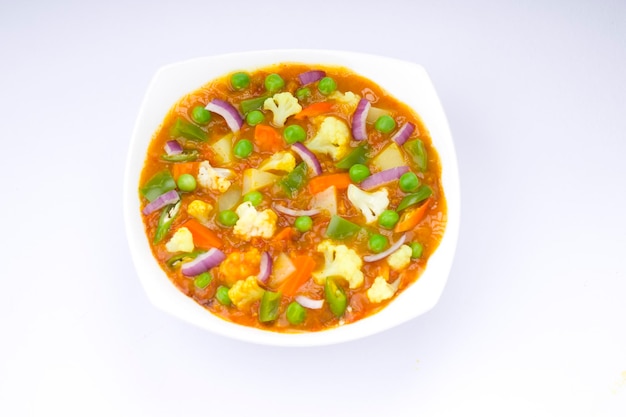 Mixed veg curry or kurma tasty indian dish made with different vegetables