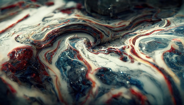 Mixing acrylic paint liquid paint abstract background Beautiful marble background texture marble Liquid stains of paint modern fluid background fluid art 3D illustration