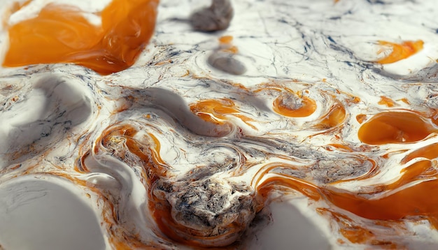 Mixing acrylic paint liquid paint abstract background Beautiful marble background texture marble Liquid stains of paint modern fluid background fluid art 3D illustration