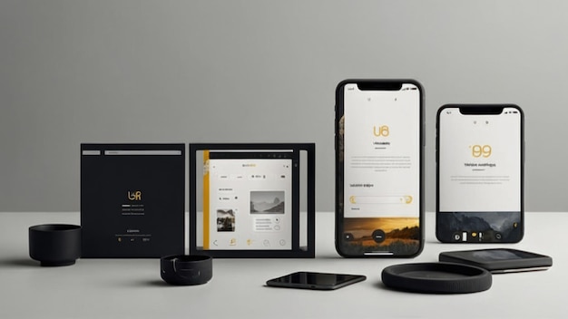 Photo mobile app interface design showcase