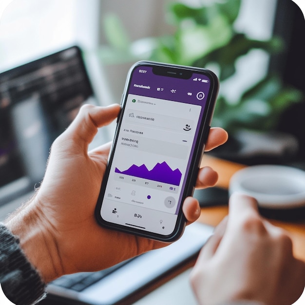 A mobile banking app with clear financial insights and easy money management tools