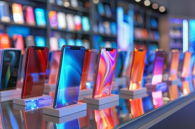 Mobile Phone Devices in Retail Store