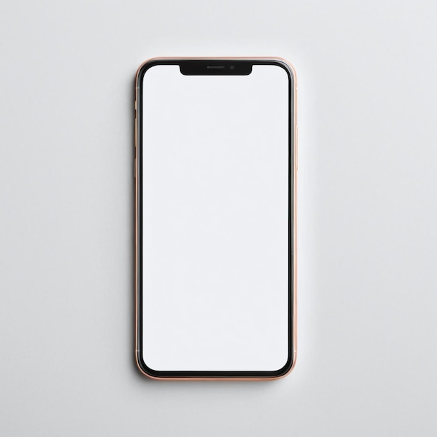 Mobile phone mockup on isolated background