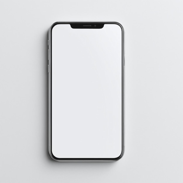 Mobile phone mockup on isolated background