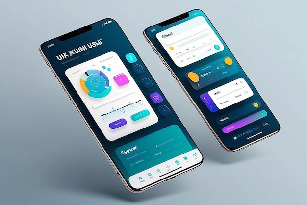 Mobile ui ux concept illustration