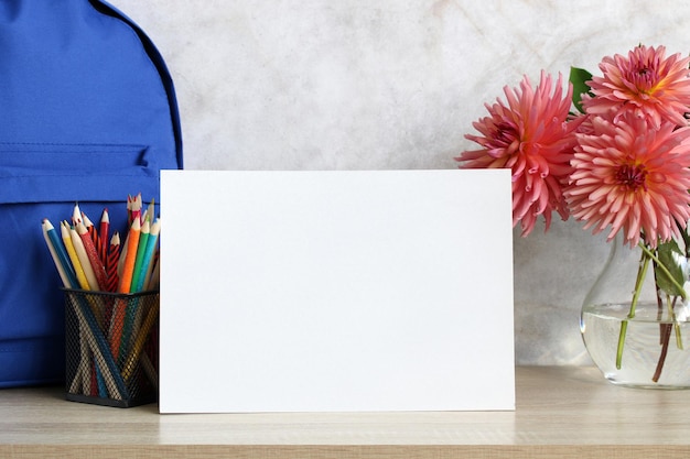 Mockup Back to school Background education