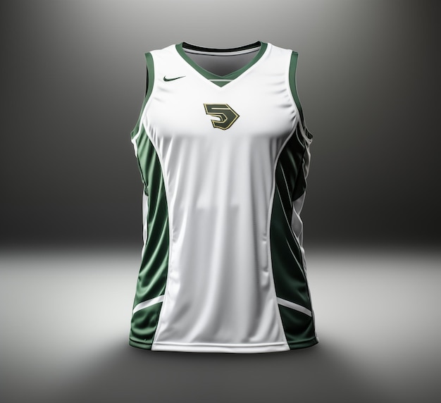 Mockup of basketball jersey