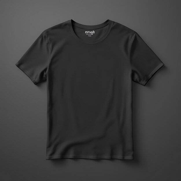 Photo mockup black tee