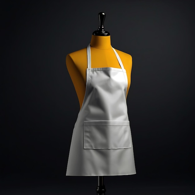 Mockup of blank empty a mesmerizing simple chef apron design