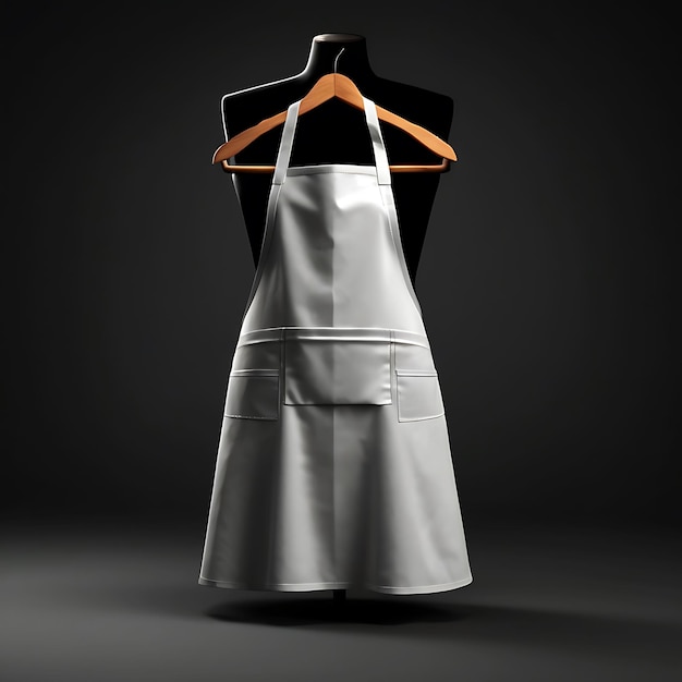 Photo mockup of blank empty a mesmerizing simple chef apron design