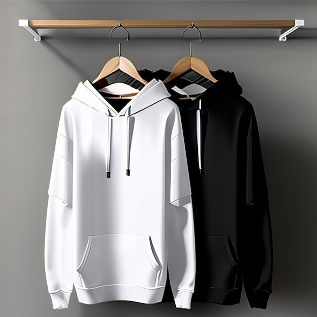 mockup of blank hoodie design